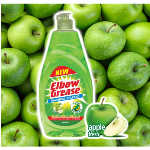 Рідкий засіб для миття посуду Elbow Grease Яблуко, 600 мл